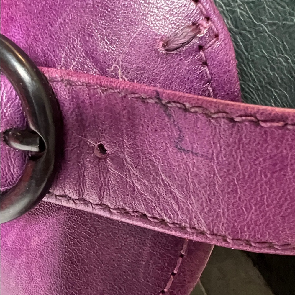 Dansko Rebel Purple Leather Mary Jane Wedge Pump, Ankle Strap, EU 38, US 7.5 -8 - Picture 10 of 11